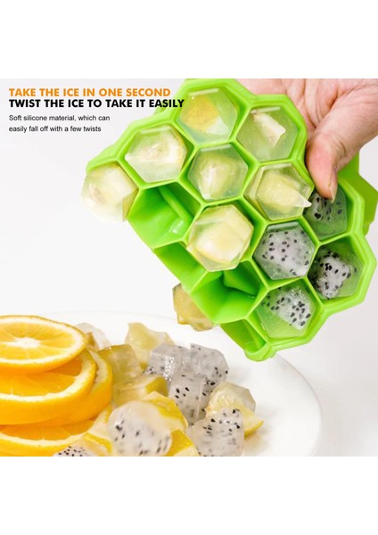 Gösterilen Gibi 37 Küp Beyaz 37 Gözlü Petek Buz Küpü Tepsileri Yeniden Kullanılabilir Silikon Buz Küpü Kalıp Çıkarılabilir Kapaklı Bpa Içermeyen Buz Yapıcı Yaratıcı 13 Gözlü (Yurt Dışından) fiyatları