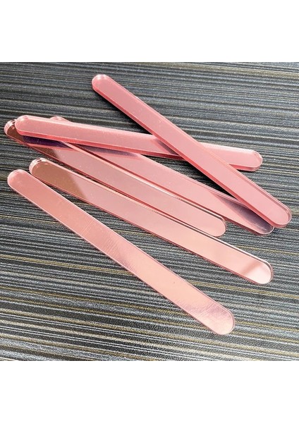Ayna ile Gül 11CM 10PC 11CM Dondurma Çubukları Akrilik Koruyucu Film ile Dondurma Çubuğu Çocuklar Dıy Dondurma Çubukları El Sanatları Dondurma Çubuğu Kalıp (Yurt Dışından)
