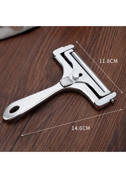 Ayarlanabilir Kalınlık ile Gümüş Pratik Ağır Hizmet Peynir Dilimleme Kalın Peynir Kazıyıcı Ergonomik Saplı Mutfak Aksesuarları (Yurt Dışından)
