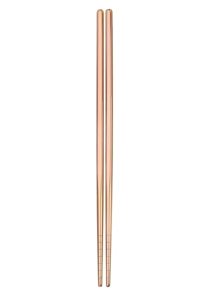Gül Altın 304 Paslanmaz Çelik Metal Çubuklarını Sofra 1 Çift Kaymaz Çin Chopstick Suşi Çubukları Sofra Takımı Mutfak Aksesuarları (Yurt Dışından)