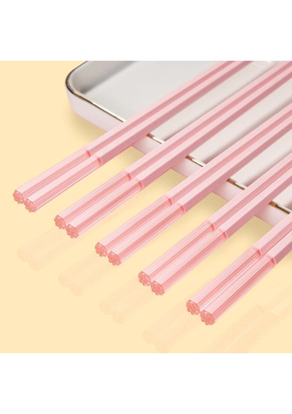5 Pairs Mix-Fu 5 Pairs Pembe Gül Çubuklarını Japon Yemek Çubukları Bulaşık Makinesinde Yıkanabilen Yemek Çubukları Gıda Kaymaz Yemek Çubukları Kore Mutfak Malzemeleri (Yurt Dışından)