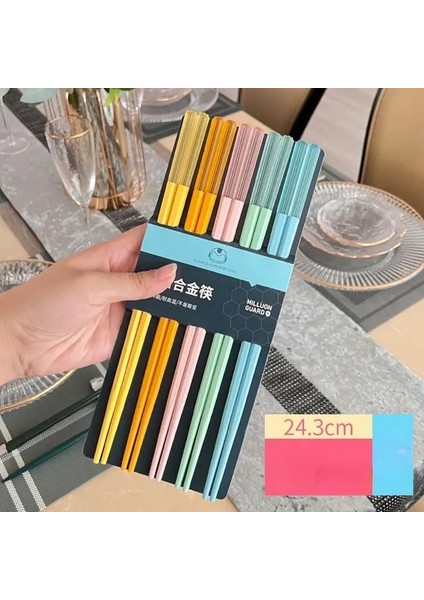 C Yeni Hediye Mutfak Aletleri Sofra Yeniden Kullanılabilir Yemek Çubukları Yemek Çubukları Kaymaz Yemek Çubukları (Yurt Dışından)