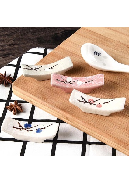 Stil 2 1 Adet Japon Erik Çiçeği Seramik Çubuk Tutucu Yaratıcı Mutfak Malzemeleri Ev Çubuk Tutucu Bakım Gadget (Yurt Dışından)
