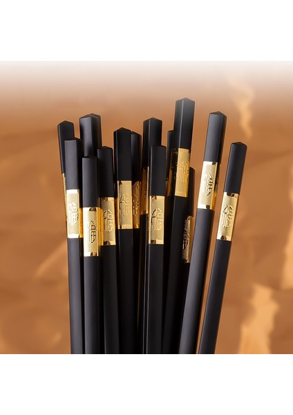 5 Çift Yı 5 Çift Çin Yemek Çubukları Gıda Sınıfı Plastik + Alaşımlı Gıda Sopa Kaymaz Yeniden Kullanılabilir Çubuklarını Suşi Sofra (Yurt Dışından) indirimleri