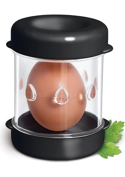 Siyah Pişmiş Makine Kabuğu Ev Makinesi Elle Çalıştırılan Sökücü Kabuk Otomatik Soyma Bombardımanı Mutfak Yumurta Plastik Gadget (Yurt Dışından)