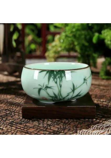 80 ml Çin Longquan Seladon Porselen Çin Çay Fincanı Altın Balık 60 ml Kung Fu Çaydanlık Seladonlar Crackle Çay Bardak Çin Hediyeler (Yurt Dışından) fırsatları