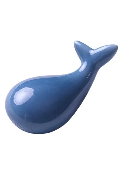Gri Mavi 3*3.5*7 cm Karikatür Seramik Çubuk Tutucular Balina Şekli Çubuklarını Mat Mutfak Sanat Zanaat Sofra Çubuklarını Standı (Yurt Dışından)