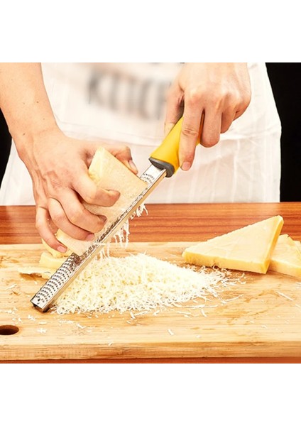 Sarı Limon Zester ve Peynir Rende, Paslanmaz Çelik Gıda Rende Dilimleme, Parmesan, Zencefil, Küçük Hindistan Cevizi, Sarımsak, Çikolata, Meyveler Için Mutfak Aleti (Yurt Dışından)