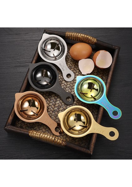 Siyah 1 Adet 304 Paslanmaz Çelik Sarısı Yumurta Ayırıcı Bölücü Eleme Gadget Pişirme Aracı Çok Renkli Mutfak Aksesuarları Çok Fonksiyonlu (Yurt Dışından) fiyatları