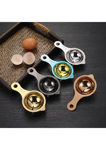 Siyah 1 Adet 304 Paslanmaz Çelik Sarısı Yumurta Ayırıcı Bölücü Eleme Gadget Pişirme Aracı Çok Renkli Mutfak Aksesuarları Çok Fonksiyonlu (Yurt Dışından) fırsatları