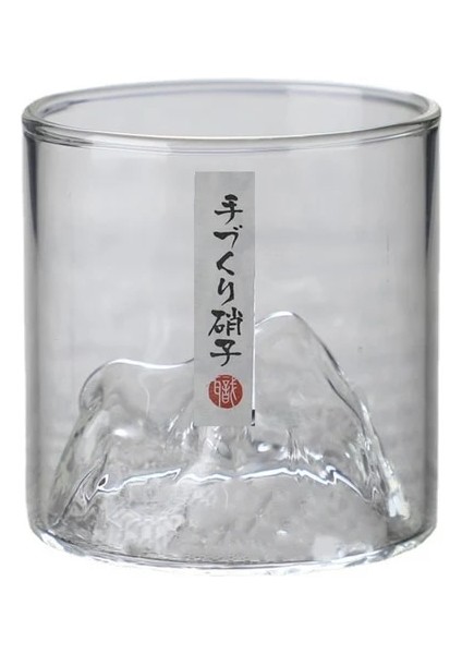 170ML-B 170ML Japonya 3D Dağ Viski Bardağı Buzul Eski Moda Viski Kaya Bardakları Kokteyl Cam Votka Bardağı Şarap Bira Bardağı Bar Için (Yurt Dışından)