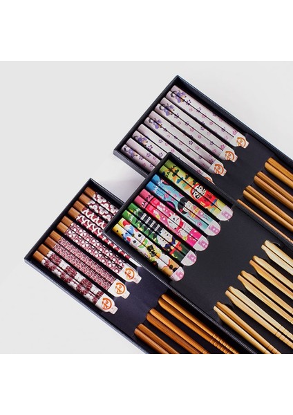 5 Paırs-K 5 Pairs Japon Çubuklarını Suşi Kaymaz Gıda Çubukları Çubuklarını Yeniden Kullanılabilir Çin Çubuklarını Sofra Hediye Mutfak Aletleri (Yurt Dışından) fırsatları