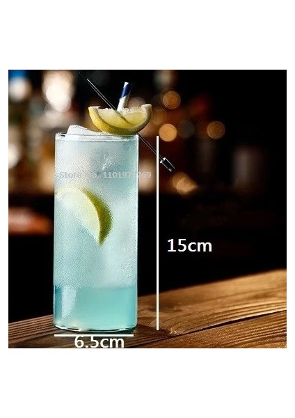 D 1 Adet 1/2/4 Adet Japon Tarzı Düz Colin Cam Highball Long Island Buzlu Çay Bardağı Copo Uzun Içki Bardakları Kokteyl Bardağı (Yurt Dışından)