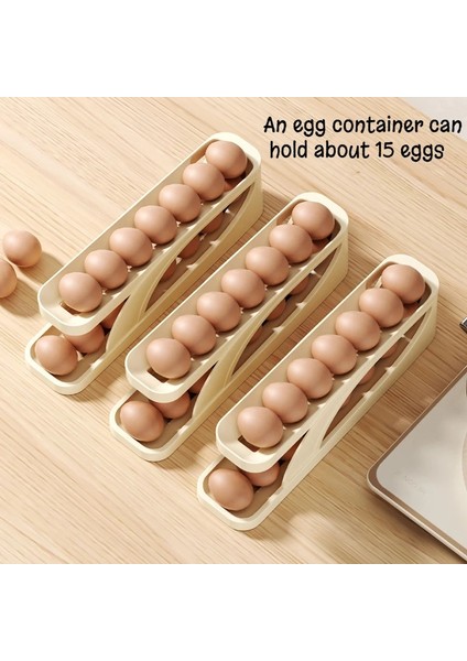 1 Adet Çift Katmanlı Otomatik Yumurta Rulo Haddeleme Yumurta Tutucu Buzdolabı Yan Kapı Mutfak Tezgahı Anti-Drop Yumurta Saklama Kutusu (Yurt Dışından) modelleri