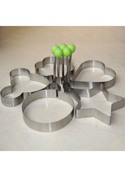 Yuvarlak Paslanmaz Çelik Kızarmış Yumurta Gözleme Şekillendirici Omlet Kalıp Kalıp Aşçı Araçları Mutfak DIN889 (Yurt Dışından) modelleri