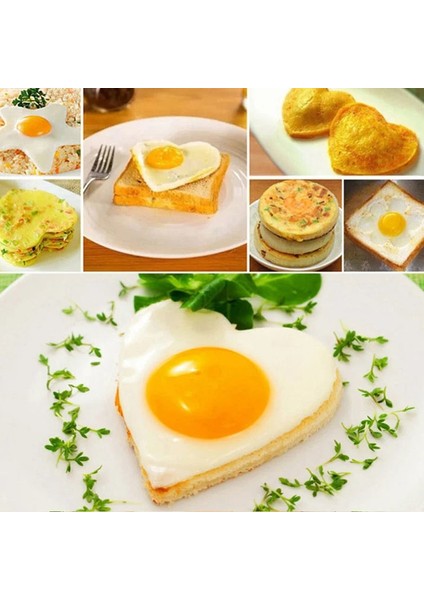 Yuvarlak Paslanmaz Çelik Kızarmış Yumurta Gözleme Şekillendirici Omlet Kalıp Kalıp Aşçı Araçları Mutfak DIN889 (Yurt Dışından) fırsatları