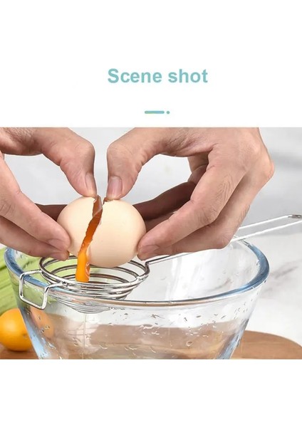 Paslanmaz Çelik Taşınabilir Spiral Paslanmaz Çelik Yumurta Beyaz Ayırıcı Tel Uzun Saplı Ev Yumurta Araçları Mutfak Aksesuarları Mutfak Aracı (Yurt Dışından) modelleri
