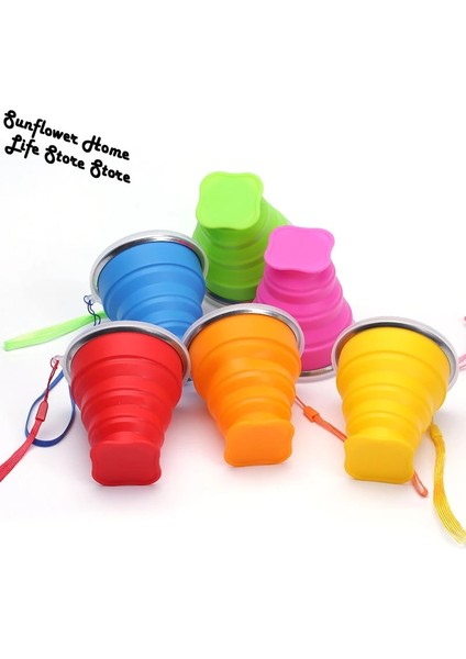 Yeşil 200 ml Katlanır Silikon Fincan Kahve Fincanı Taşınabilir Teleskopik Içme Katlanabilir Kahve Fincanı Çok Fonksiyonlu Katlanabilir Silika Kupa (Yurt Dışından)