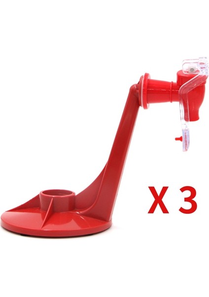 3 Adet Kırmızı Eski Su Sürahisi Soda Içecek Dağıtıcı Şişesi Kola Baş Aşağı Içme Suyu Distribütörü De Boisson Anahtarı Gadget Parti Ev Bar (Yurt Dışından)