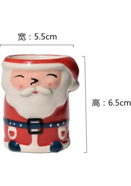 Noel Baba Yaratıcı Iskandinav Sevimli Yumurta Tepsisi Seramik Buğulanmış Yumurta Raf Dekor Hediye Yumurtalık Pişirme Alet Mutfak Aksesuarları (Yurt Dışından)