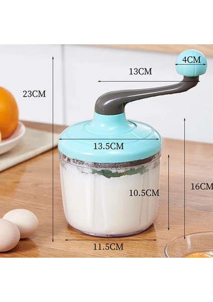 Şerit Krem Çırpma Manuel Ev Küçük Yarı Otomatik Yumurta Çırpıcı Pişirme Aksesuarları Süt Köpüğü Kek Yumurta El-Krank Çırpma (Yurt Dışından)