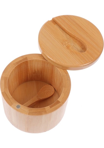 Haki Tuz Baharat Kavanozları Biber Kavanoz Bambu Çeşni Kutusu Kase Saklama Kabı Seti Ahşap Şeker Kabı Tutucu Kapak Fonksiyonu Çoklu Kaseler (Yurt Dışından)