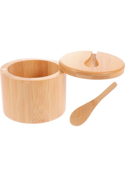 Haki Tuz Baharat Kavanozları Biber Kavanoz Bambu Çeşni Kutusu Kase Saklama Kabı Seti Ahşap Şeker Kabı Tutucu Kapak Fonksiyonu Çoklu Kaseler (Yurt Dışından) fırsatları