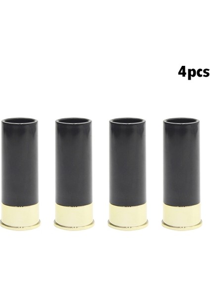 Siyah 4 Adet/takım Shot Bardağı Yaratıcı Yüksek Kaliteli Plastik Av Tüfeği Mermi Şekli Shot Bardakları Su Şarap Bardağı Parti Drinkware Arkadaş Hediye (Yurt Dışından) fiyatları
