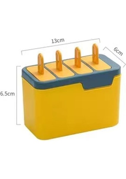 Sarı Mavi Dondurma Kalıbı Dıy Sihirli Buz Makineleri Kullanışlı Popsicle Tatlı Kalıp Mutfak Gadget Ev Yapımı Tatlı Dondurucu Sevimli Buz Araçları (Yurt Dışından)