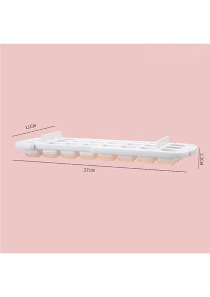 Buz Küpü Tepsi 1 Adet Silikon Buz Kalıbı ve Saklama Kutusu 2 In 1 Buz Küpü Tepsi Yapma Kalıp Kutusu Maker Bar Mutfak Aksesuarları Mutfak Eşyaları Ev Aletleri (Yurt Dışından)