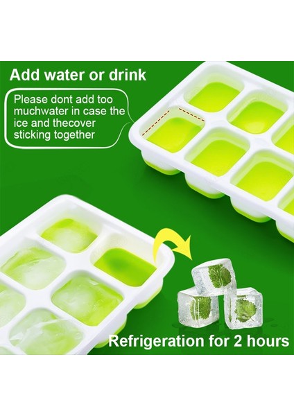 Mavi Silikon Buz Küpü Kalıp Büyük Kapasiteli Buz Kalıbı Kalıp Yeniden Kullanılabilir Gıda Sınıfı Buz Yapım Makinesi Kapaklı Popsicle Kalıp (Yurt Dışından) fırsatları