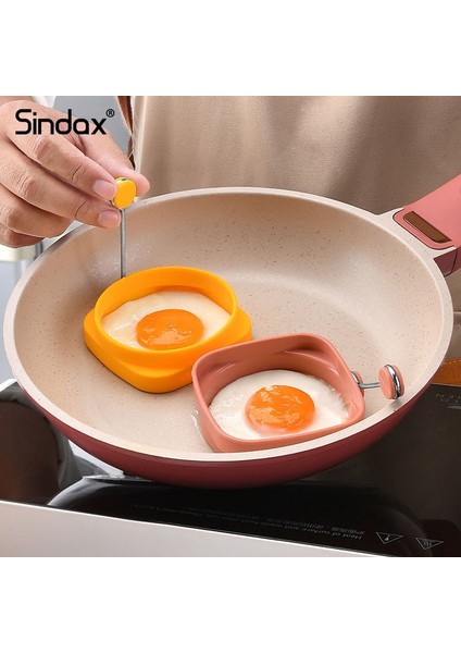 Sarı Sindax Yumurta Gözleme Yüzük Kalıpları Halka Silikon Çift Amaçlı Omlet Kek Kalıbı Gözleme Yapımcısı Mutfak Aksesuarları Pişirme Yumurta Araçları (Yurt Dışından)