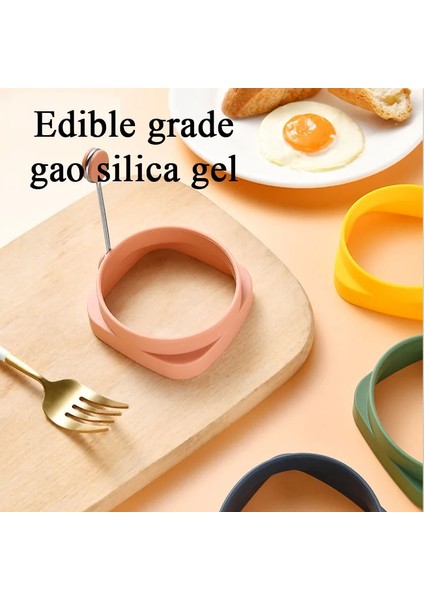 Sarı Sindax Yumurta Gözleme Yüzük Kalıpları Halka Silikon Çift Amaçlı Omlet Kek Kalıbı Gözleme Yapımcısı Mutfak Aksesuarları Pişirme Yumurta Araçları (Yurt Dışından)