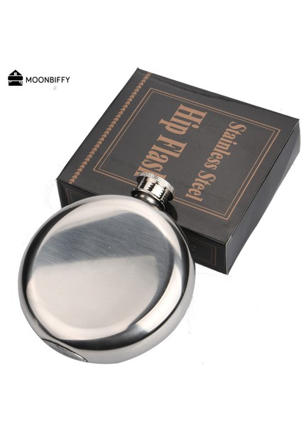 5OZ-140ML Paslanmaz Çelik Cep Şişesi Mini Yuvarlak Alkol Likör Şişesi Yüksek Kaliteli Viski Flagon Ayna Cilalı Taşınabilir Cep Şişesi 5oz (Yurt Dışından) fiyatları