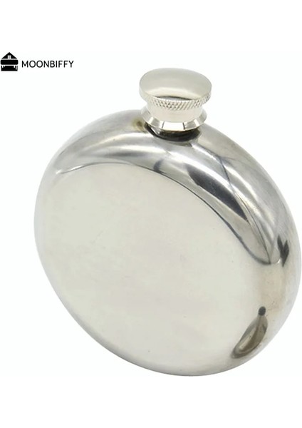 5OZ-140ML Paslanmaz Çelik Cep Şişesi Mini Yuvarlak Alkol Likör Şişesi Yüksek Kaliteli Viski Flagon Ayna Cilalı Taşınabilir Cep Şişesi 5oz (Yurt Dışından) fırsatları