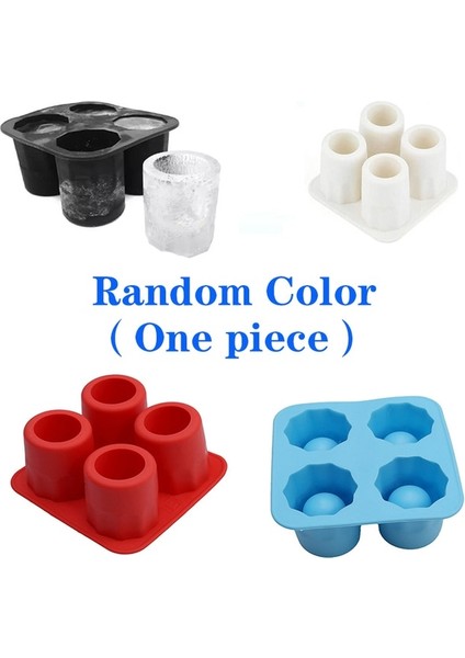 Rastgele Renk 1 Adet 10X10X5.5 cm Buz Bardak Makinesi Kalıp Buz Bardağı Makinesi Buz Küpü Tepsi Kalıp Shot Bardak Yapar Buz Kalıbı Yenilik Hediyeler Buz Tepsisi Yaz Içme Aracı (Yurt Dışından)