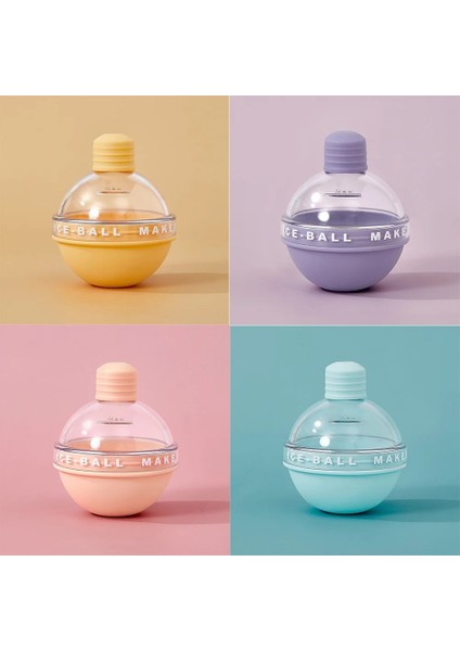 Pink-1pcs Silikon Ampul Buz Hokeyi Kalıp Sulama Hattı Dıy Yuvarlak Yaratıcı Ev Yapımı Buz Kalıbı Mutfak Gıda Sınıfı Araçları Ev (Yurt Dışından)