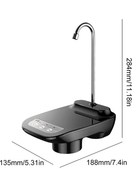 Tip 06 220V 4W Elektrikli Su Sebili Otomatik Su Şişesi Pompası Tabanlı Namlulu 3 Vitesli Ev Masası Akıllı Su Pompası USB Şarj (Yurt Dışından)