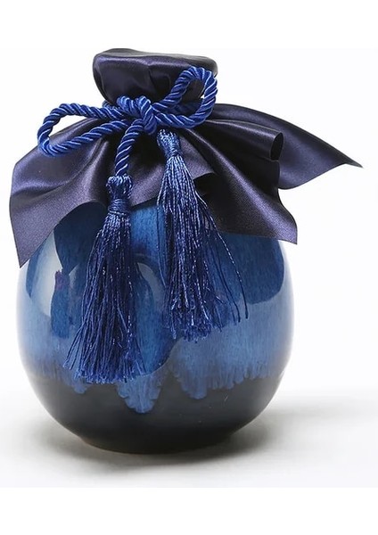Mavi 500 ml Sake Dağıtım Karaf Likör Isıtıcı Ev Seramik Yaratıcı Seramik Şişe Barware Flagon Küçük Stoup Tek Pot (Yurt Dışından)