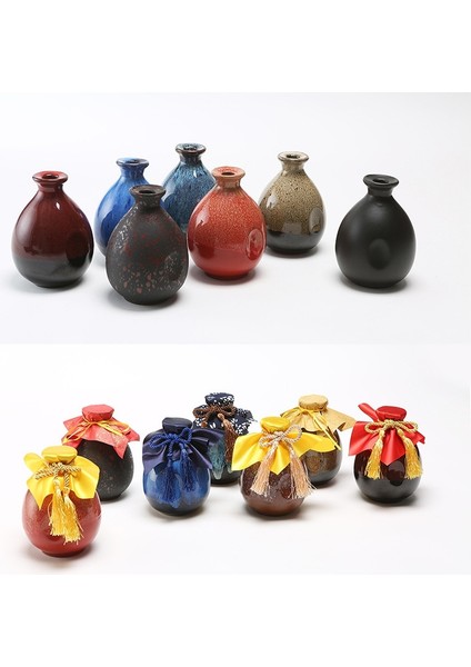 Mavi 500 ml Sake Dağıtım Karaf Likör Isıtıcı Ev Seramik Yaratıcı Seramik Şişe Barware Flagon Küçük Stoup Tek Pot (Yurt Dışından)