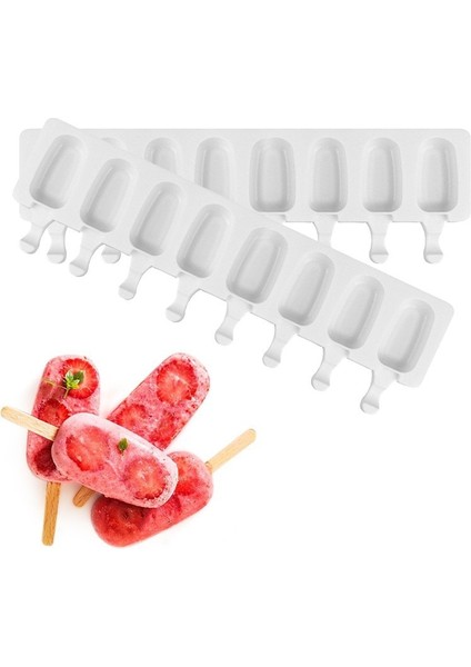 Stil 6 4/8 Hücre Yaz Buz Pop Maker Popsicle Kalıp Magnum Silikon Kalıp Silikon Dondurma Kalıp Buz Tepsisi Popsicle Kalıp Çikolata Aracı (Yurt Dışından) modelleri