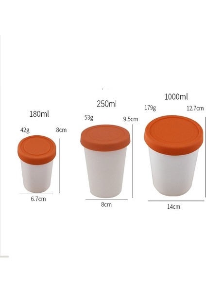 Kırmızı M Dondurma Kapları Bardak Yeniden Kullanılabilir Dondurucu Saklama Küvetleri, Sıkı Sızdırmaz Kapaklı, Ev Yapımı Dondurma Için Kolayca Çıkarın (Yurt Dışından) indirimleri