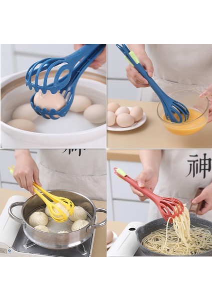 Sarı Çok Fonksiyonlu Yumurta Çırpıcı Yumurta Süt Çırpma Makarna Maşası Yiyecek Klipleri Mikser Manuel Karıştırıcı Mutfak Krem Fırında Aracı Mutfak Aksesuarı (Yurt Dışından) fiyatları