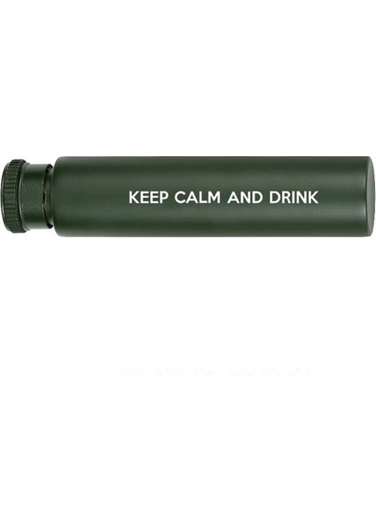 Sakin Yeşil 1 Oz Yeşil Siyah Metal Paslanmaz Çelik Mini Taşınabilir Flagon Şişe 30 ml Cep Alkol Şarap Pot Hip Flask Funnl Özel (Yurt Dışından)
