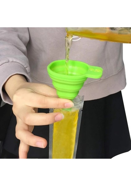 Kırmızı Tek Kullanımlık Dondurma Torbaları 120 Adet Dondurucu Tüpler, Meyve Suyu Için Huni ve Buz Kollu Buz Torbaları, Buz Şekeri Çıkarır, Meyve (Yurt Dışından) modelleri