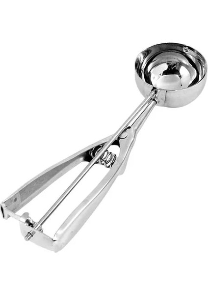Gümüş 5 cm 1 Adet Mutfak Dondurma Araçları Eşyaları Paslanmaz Çelik Püre Patates Dondurma Kaşığı Kaşık Dondurma Alet Sıcak 4 Cm/5 Cm/6 cm (Yurt Dışından)