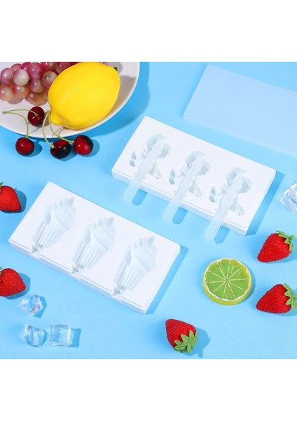 Stil 6 Dondurma Dıy Silikon Kalıp Çikolata Jöle Popsicle Kalıp Tepsisi Dondurulmuş Kalıp Buz Lolly Maker Mutfak Kek Dekorasyon Aksesuarları (Yurt Dışından)