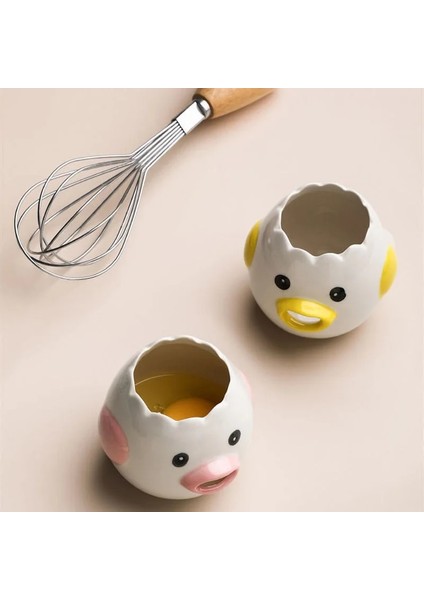 Sarı Yumurta Beyaz Ayırıcı Sevimli Tavuk Seramik Yumurta Sarısı Protein Ayırıcı Yumurta Filtresi Mutfak Aletleri Pişirme Aksesuarları Yumurta Tutucu (Yurt Dışından) indirimleri