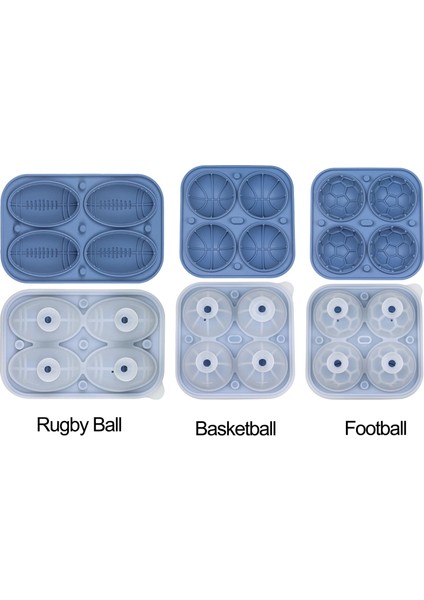 Rugby Topu Oyun Günü Sızdırmaz Basketbol Eğlenceli Şekiller Silikon Futbol Kolay Açılan Buz Küpü Tepsisi Meyve Suyu Viski Dondurucu Spor Küresi (Yurt Dışından) modelleri
