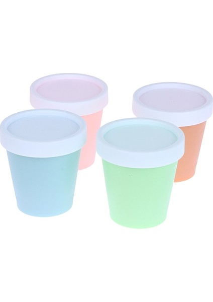 Pembe S 1 Adet 200 ml Bardak Kapaklı Kaseler Dondurma Küvetleri Dondurulmuş Kutu Tatlı Buz Yoğurt Gıda Kapları Cilt Bakımı Maskesi Kavanoz Kovası (Yurt Dışından)